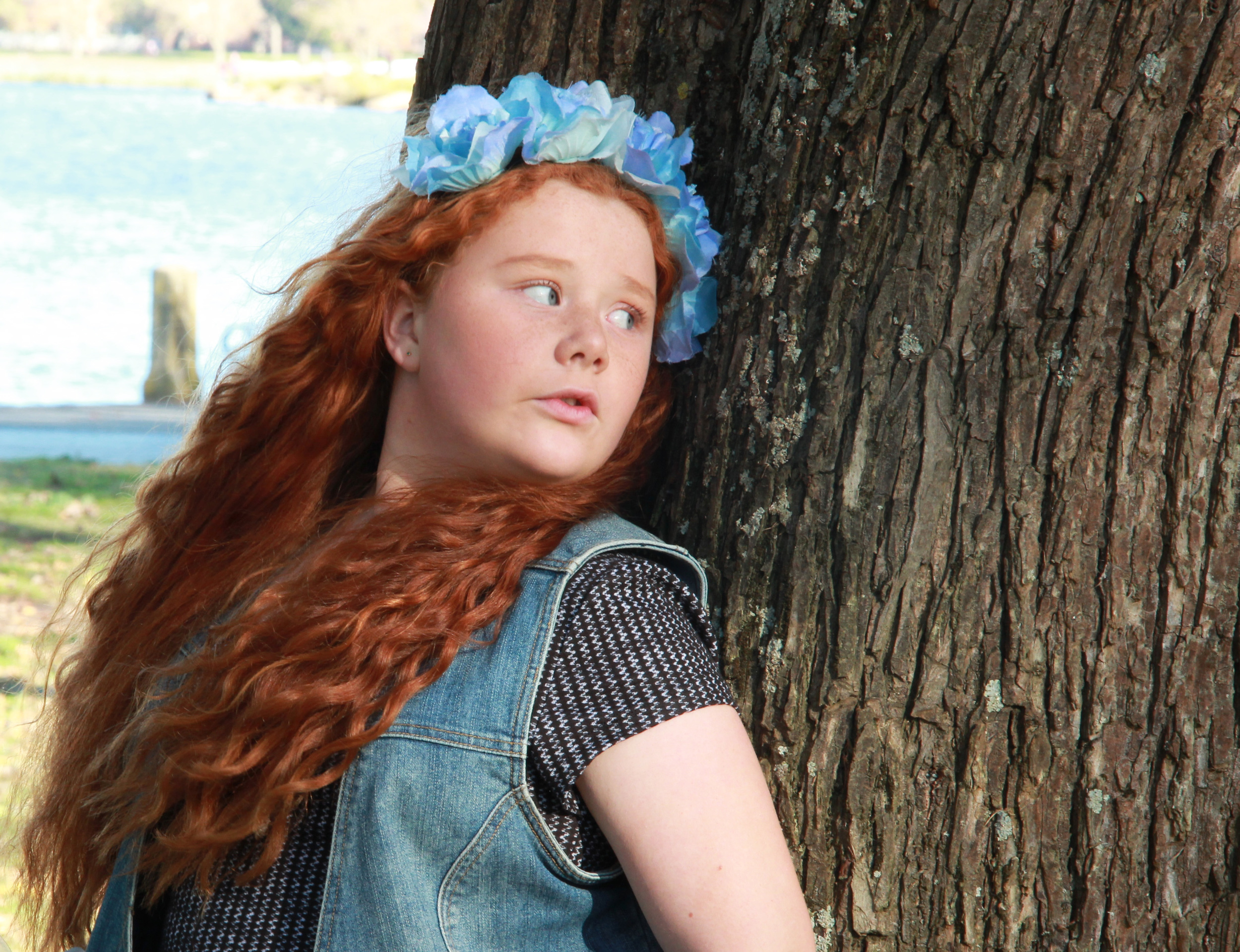 Young girl at the Lake