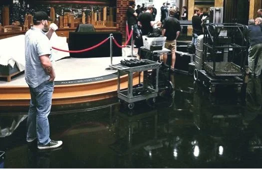 Derek on the set of Jimmy Fallon