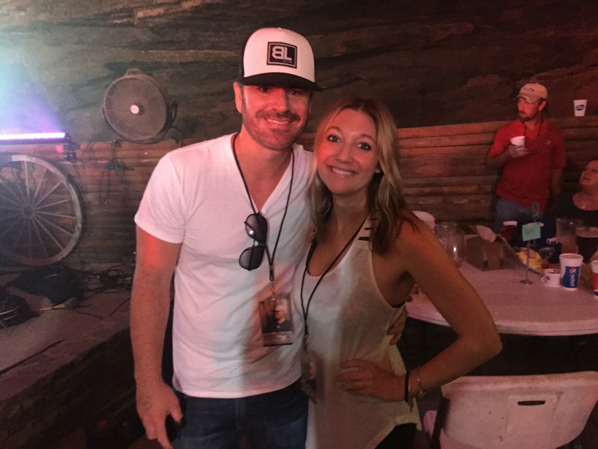 Kimberly with PMG partner David Kiggins at a client's show in Alabama.