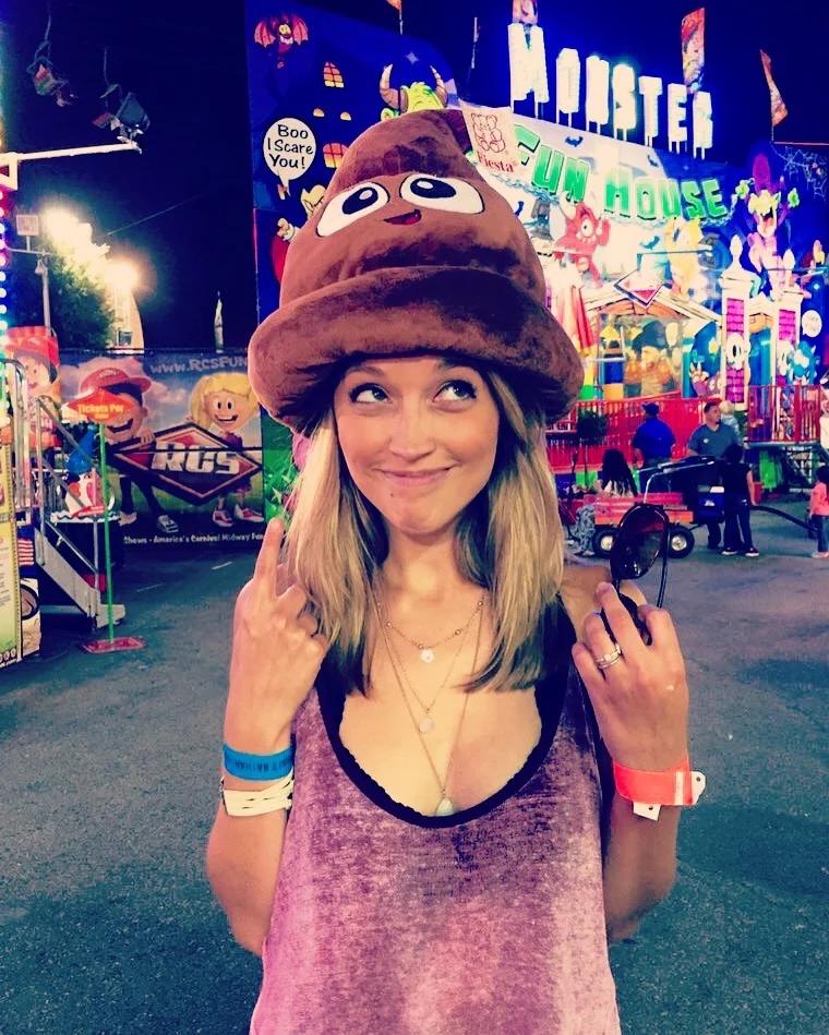 As referenced above, the poop emoji hat in question.