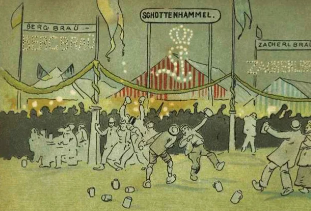 Episode 1: Oktoberfest, 1896 Travel back with us to Munich in 1896 to witness the origins of some of the most famous Oktoberfest traditions. We'll visit some of the earliest beer halls, sample some of the newest brews Munich has to offer, and eat all the German pretzels you can handle.