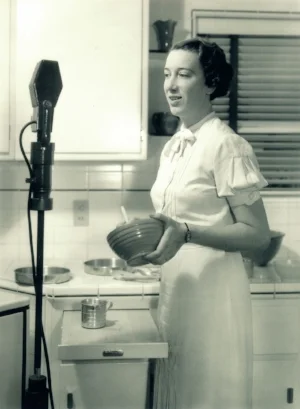 Agnes White as Betty Crocker. 