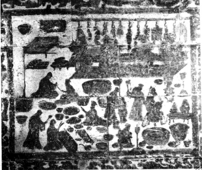 The stone relief of the Dahuting kitchens
