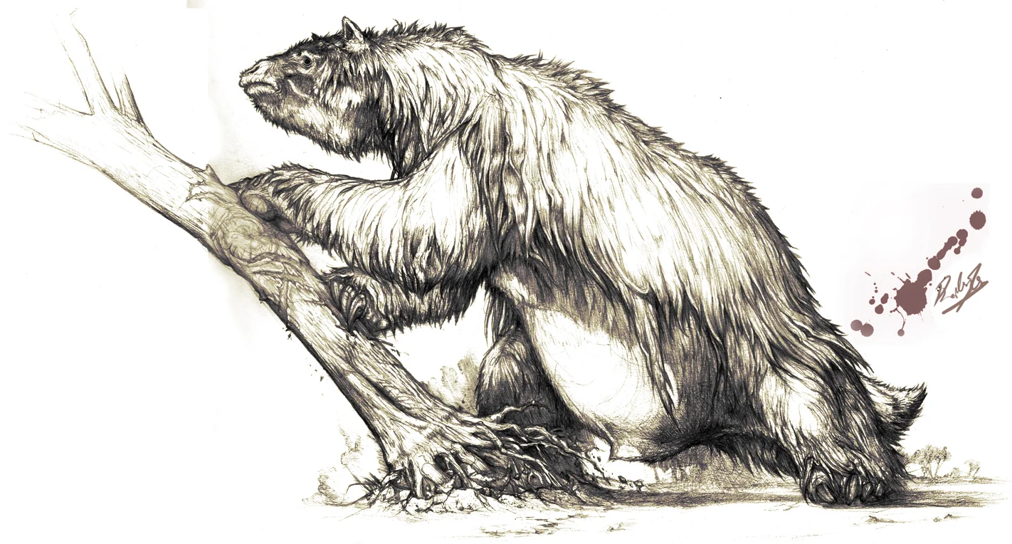 Megatherium, aka ancient ground sloth