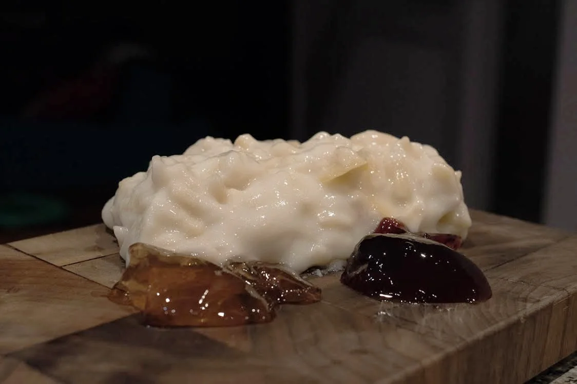 Martha Brotherton's Rice Flummery (which unfortunately doesn't photograph well), Photo by Mike Portt