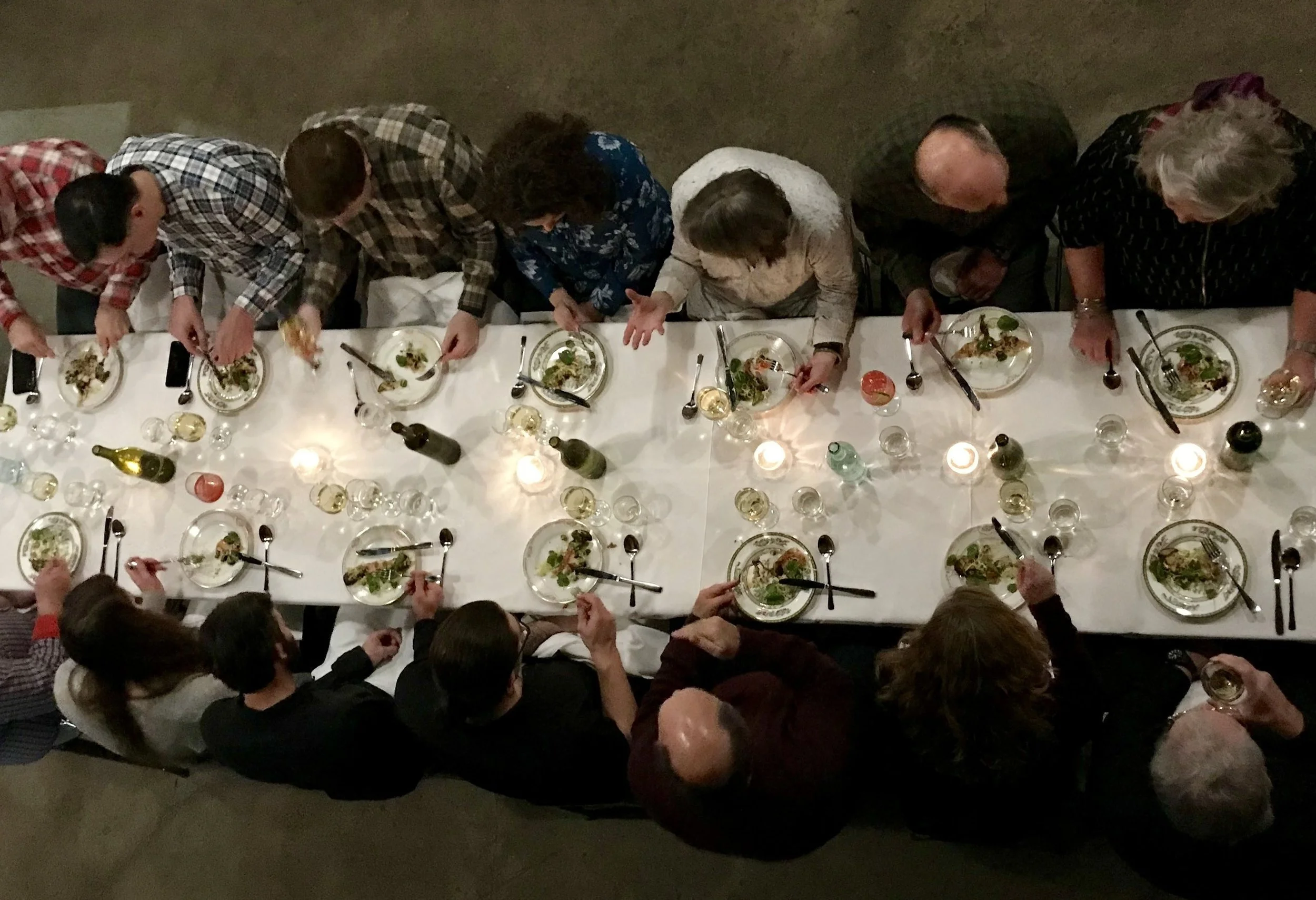 Pop-up brunch setup