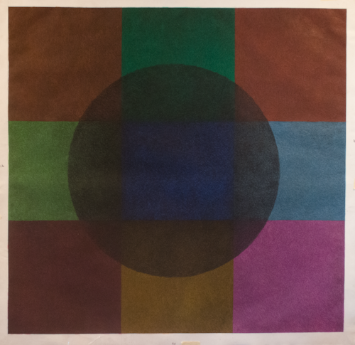 working stage of Gary golkin " ad reinhardt 2016©