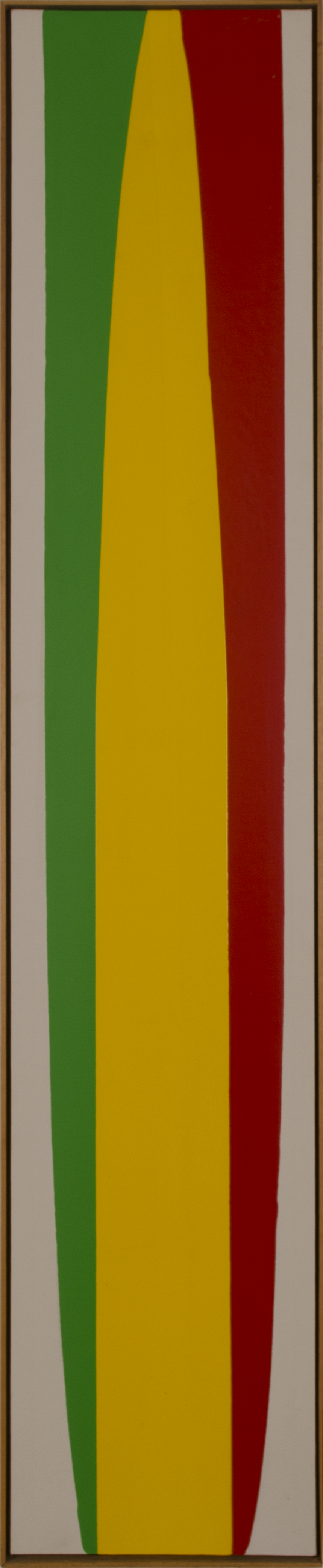 GREEN YELLOW RED 1974 © acrylic paint on primed canvas