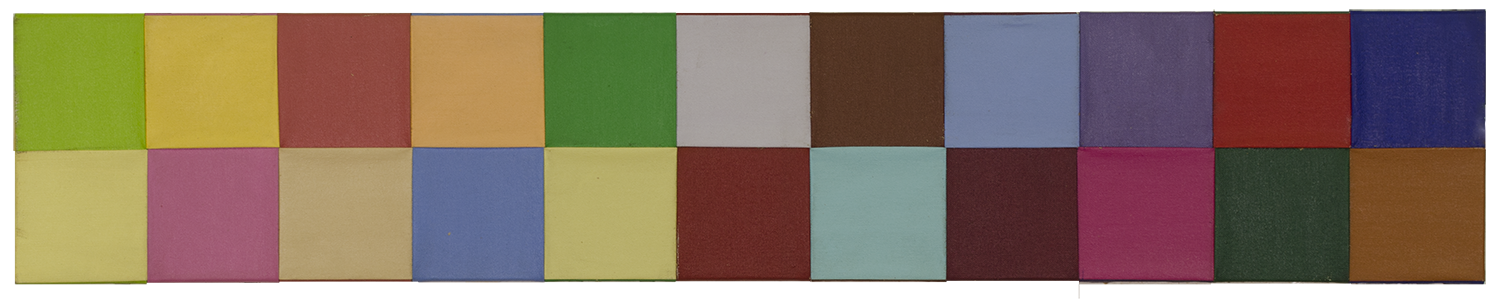 COLOR gods 1975-77 © WOVEN acrylic on canvas