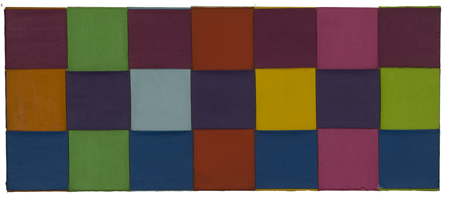 -ALWAYS LOYAL 1975--77 © WOVEN acrylic on canvas