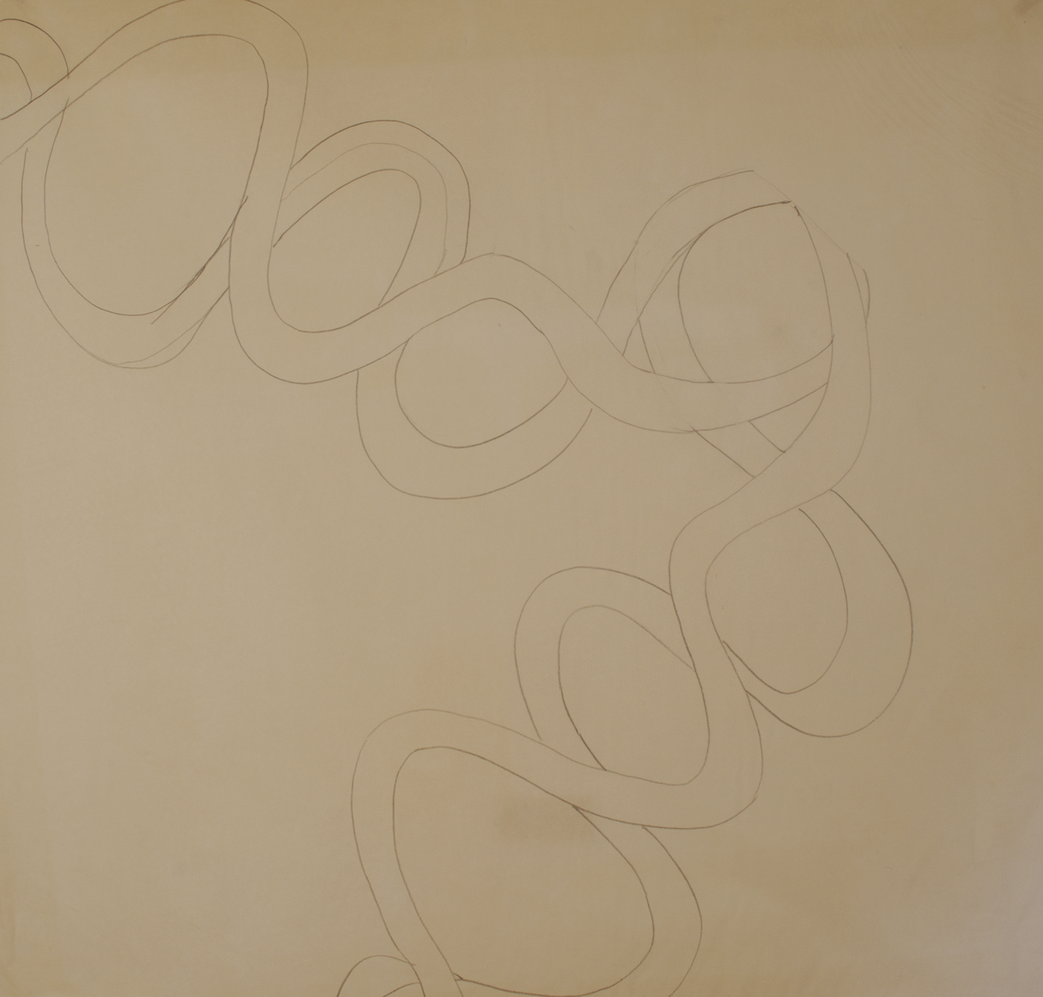 HIT THE WALL 1971-72 © graphite on paper