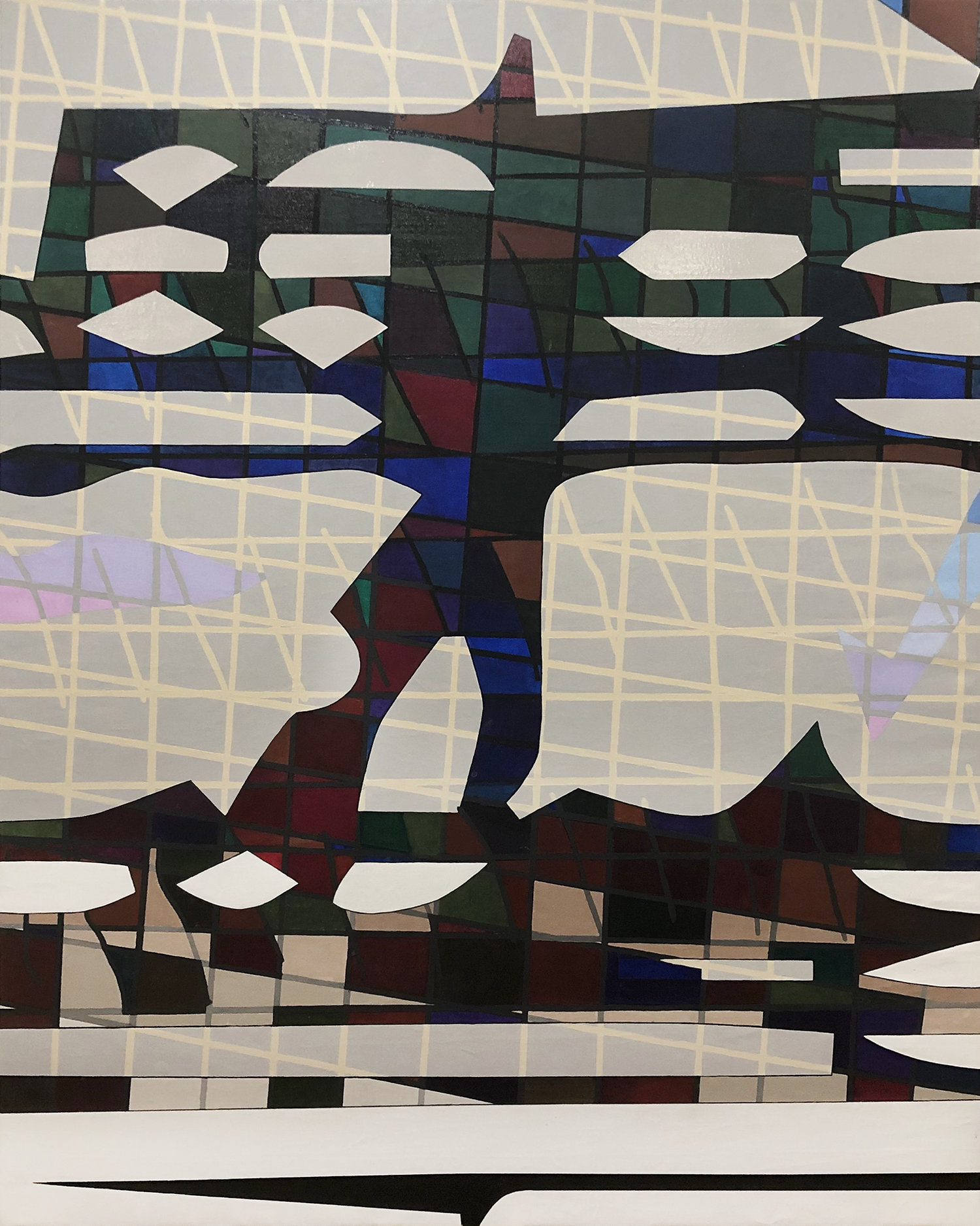 MERRY-ANTHONY © 2018-19 ACRYLIC ON CANVAS, 44”x 60” with thanks to Fredrick Goldwater