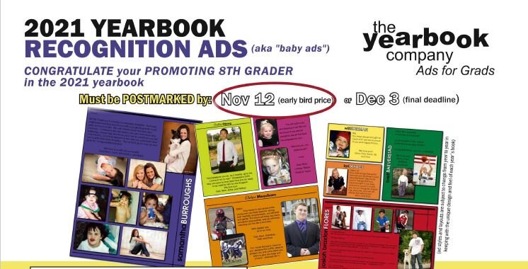 8th Grade Yearbook Recognition Ads — Windsor Charter Academy