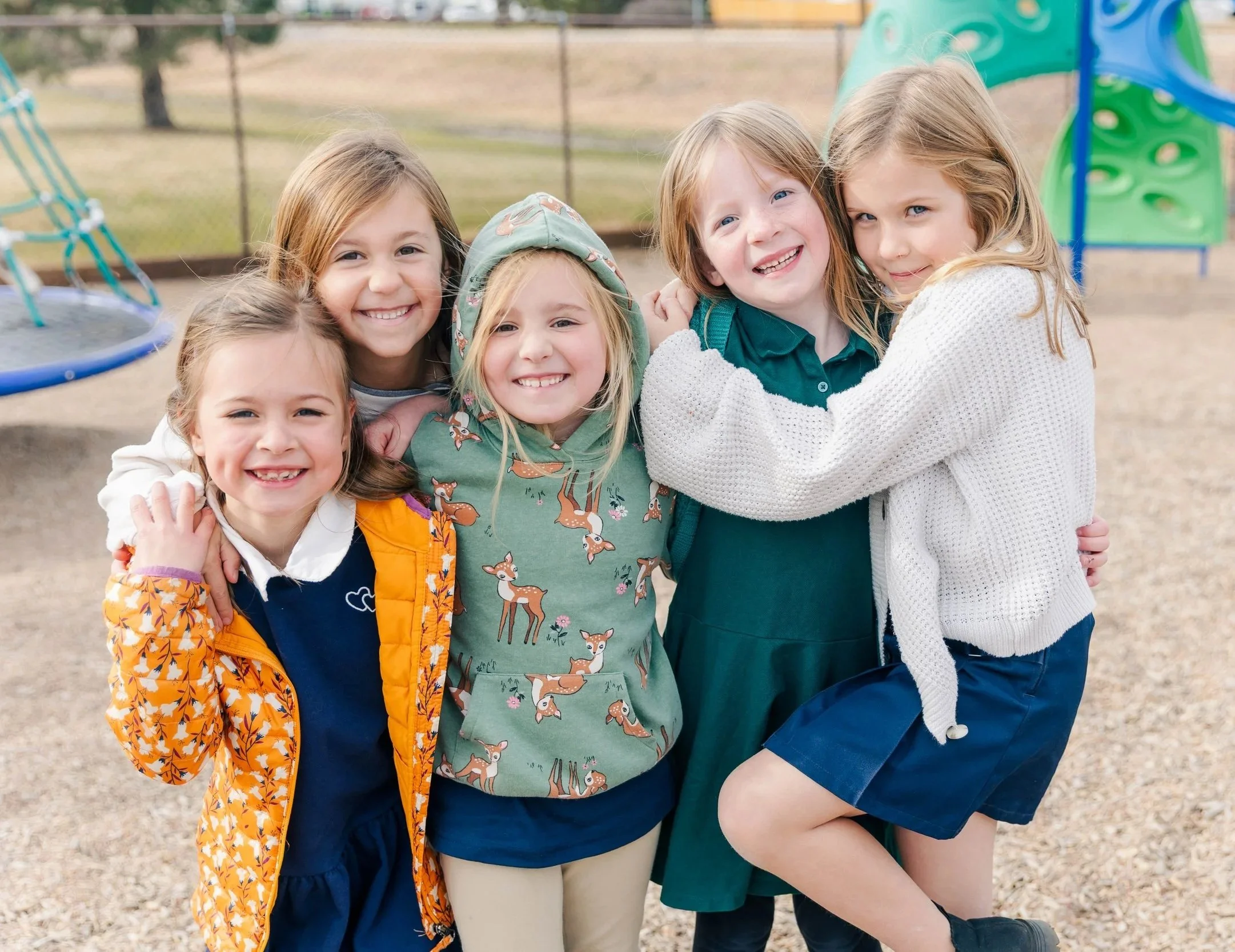 Students on a Playground