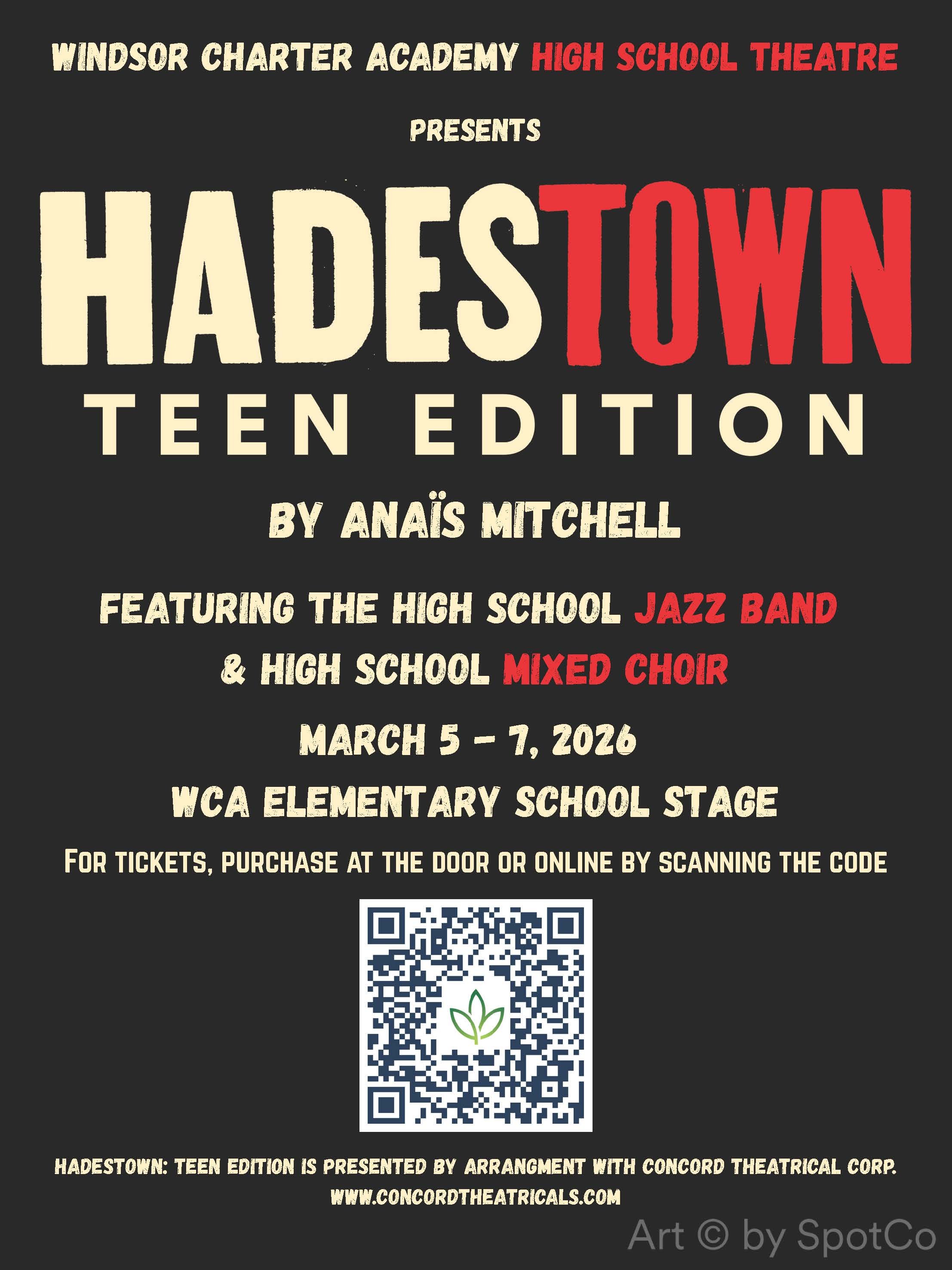 Hadestown flyer - the content of this flyer is listed in the description above