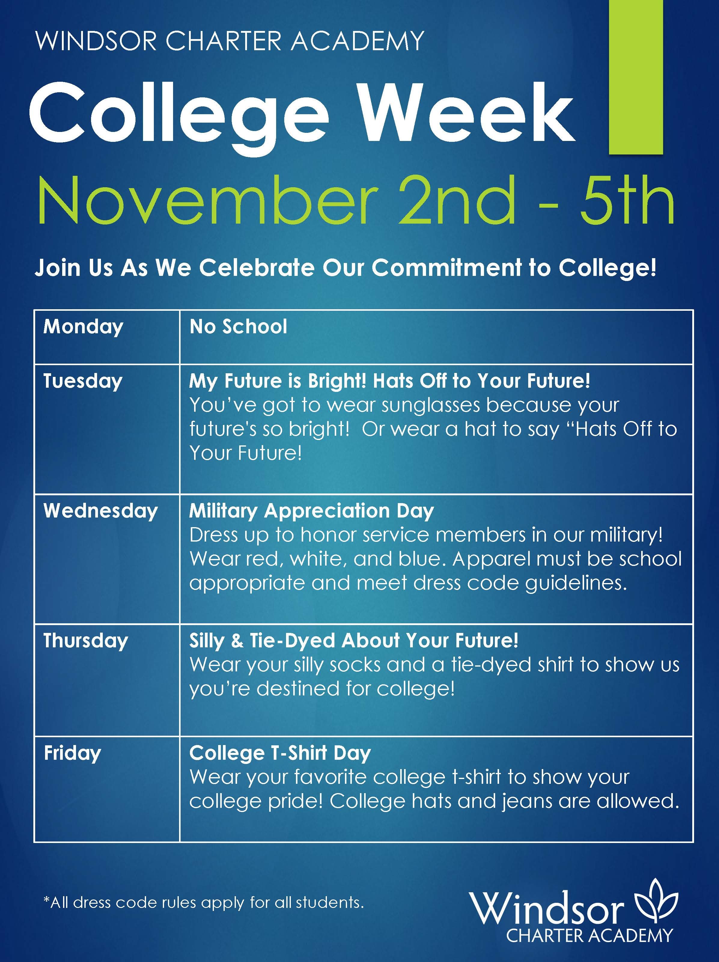 College Week — Windsor Charter Academy