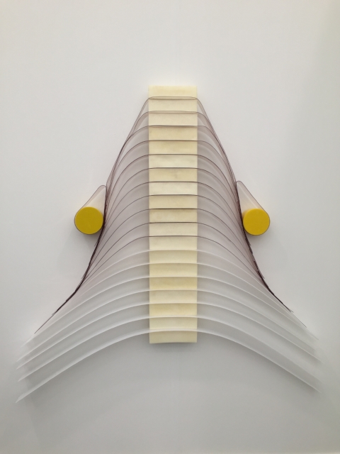 Eva LeWitt making delicate and evocative work out of industrial materials. Yes, the daughter of Sol LeWitt.
