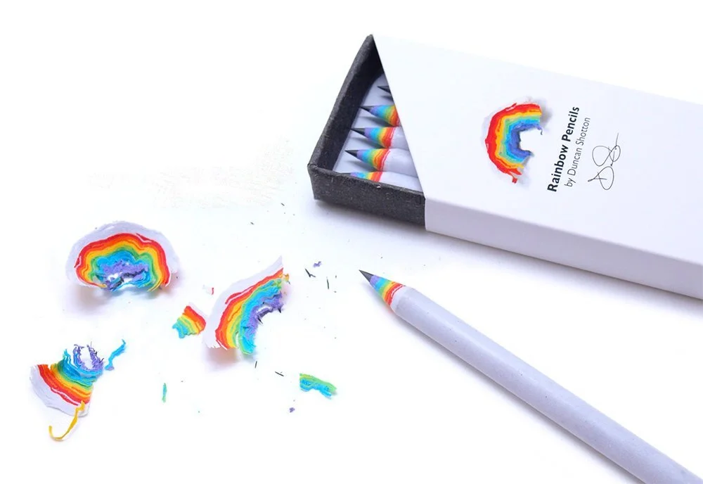 Box of 5 Rainbow Pencils by Duncan Shotton - $16.57