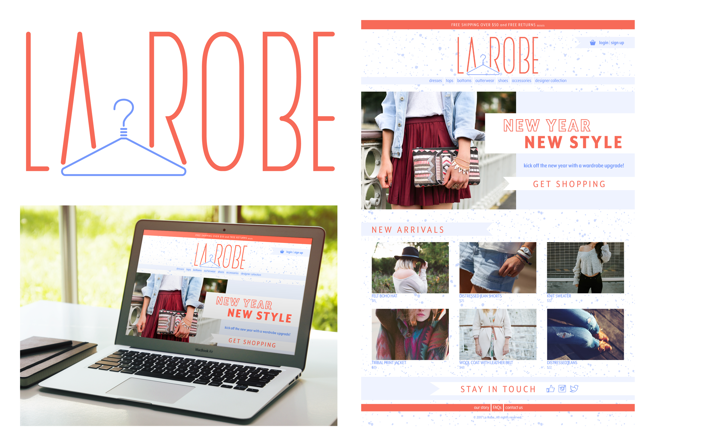 WEBSITE LAYOUT, LOGO & BRANDING