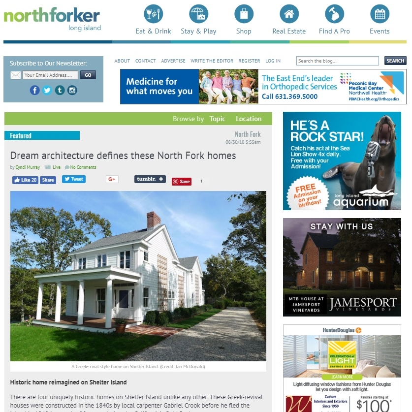 Northforker Greek Revival Article