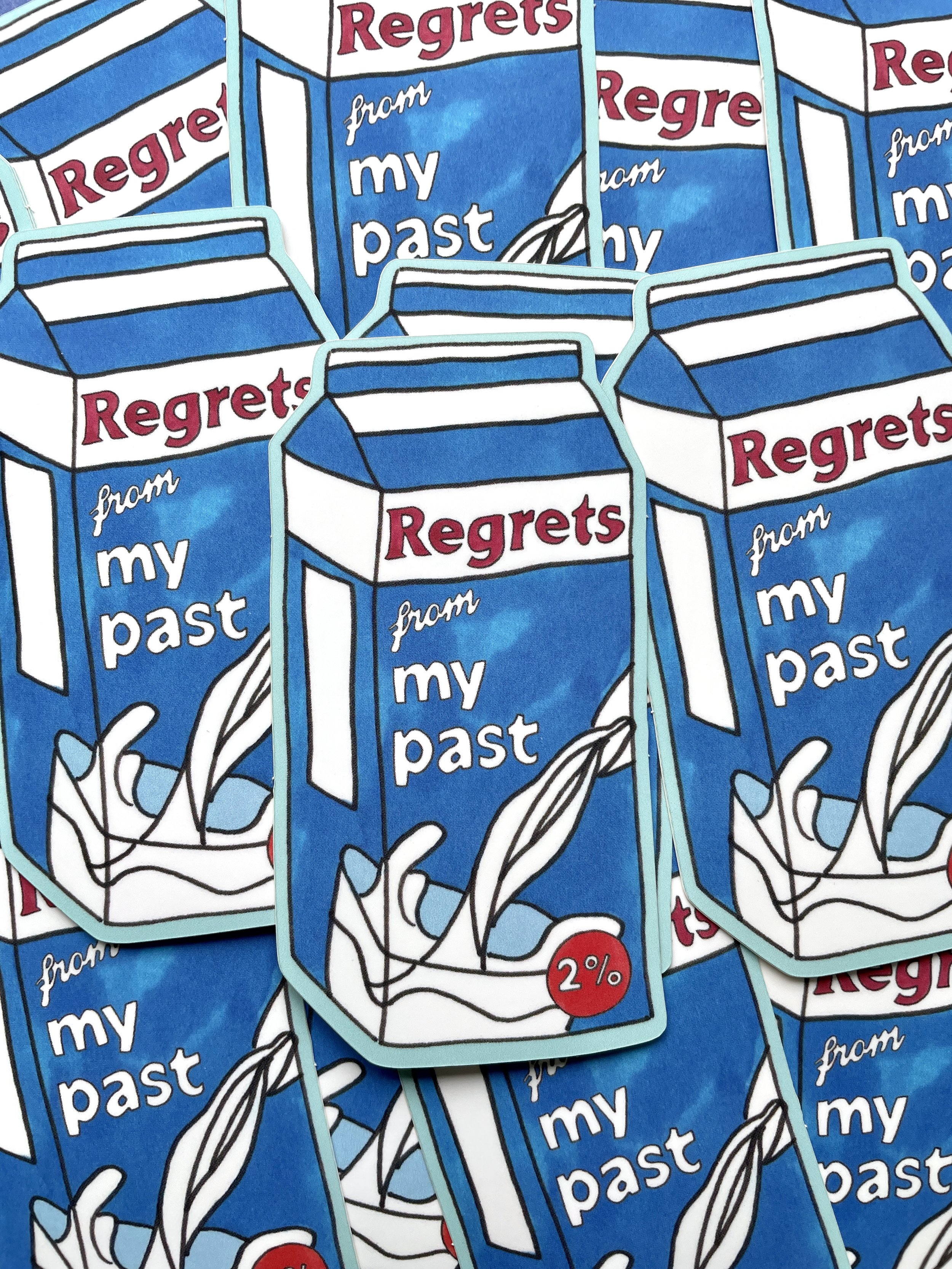 Regrets Milk Sticker