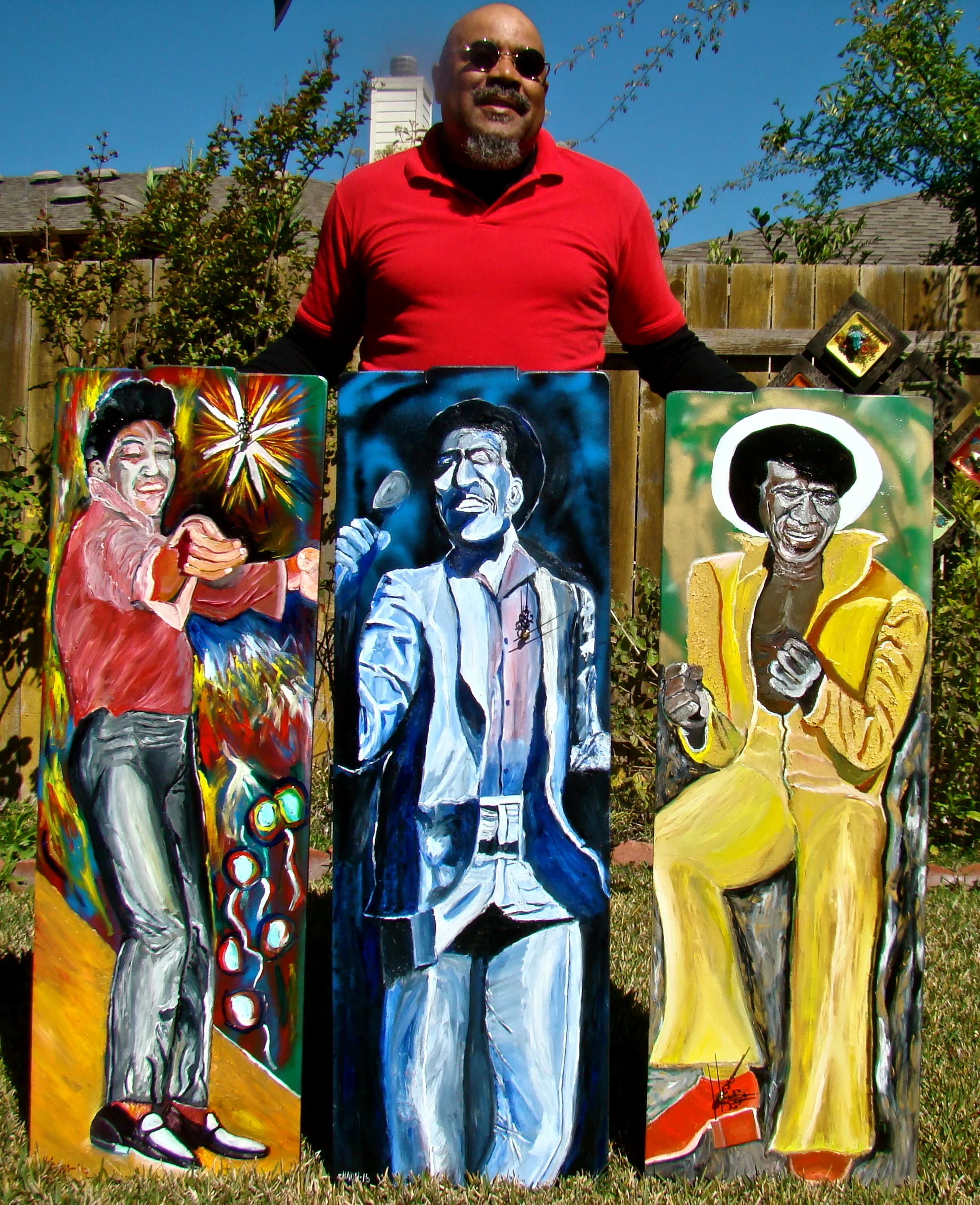 The artist and the Men of Soul Clock Series  