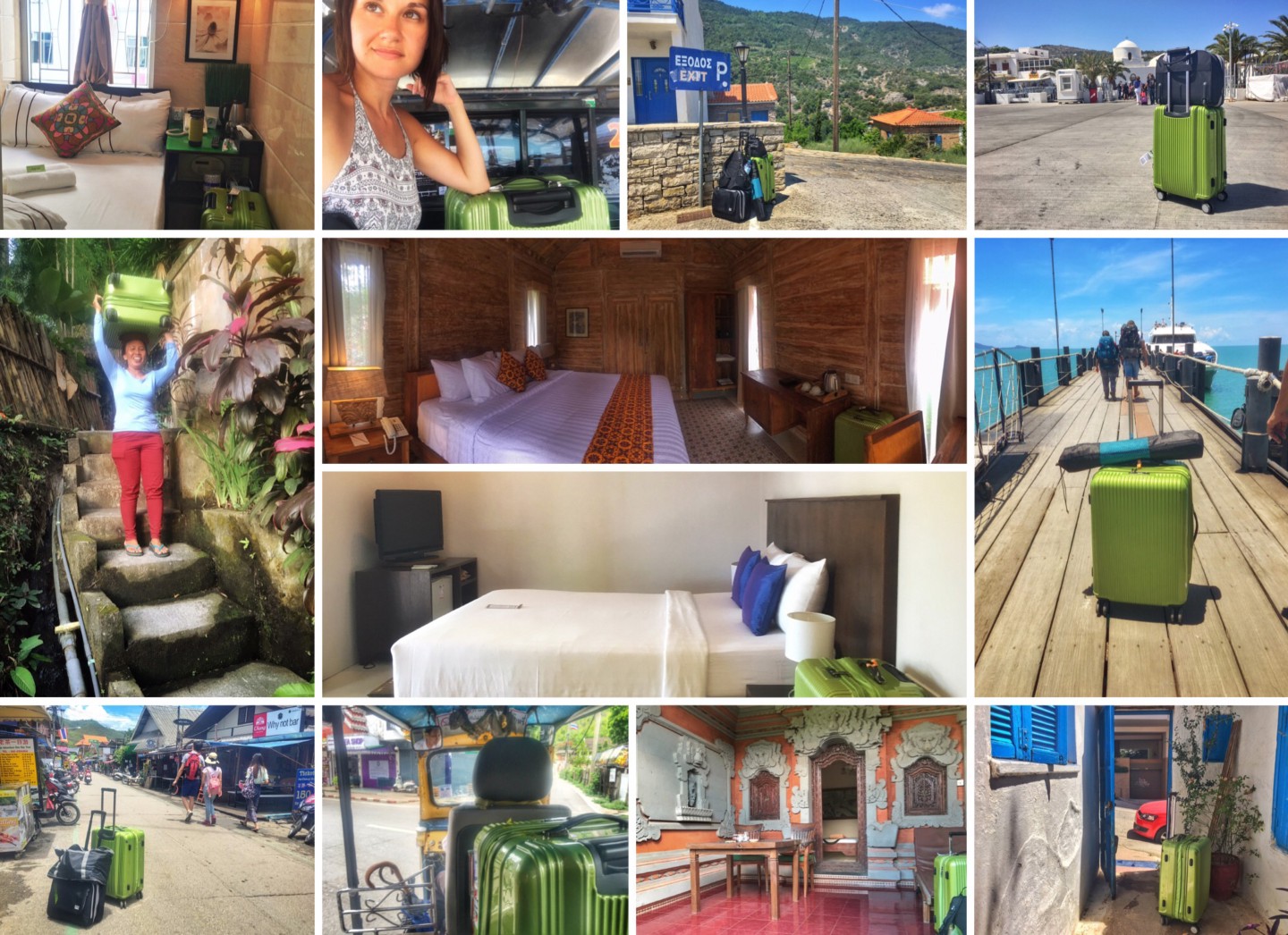 My favorite photo in this collage is of my Balinese house keeper carrying my 50-pound suitcase on top of her head, up and down this crazy footpath like it was nothing. I gave her major props and a big tip, don’t worry ;)