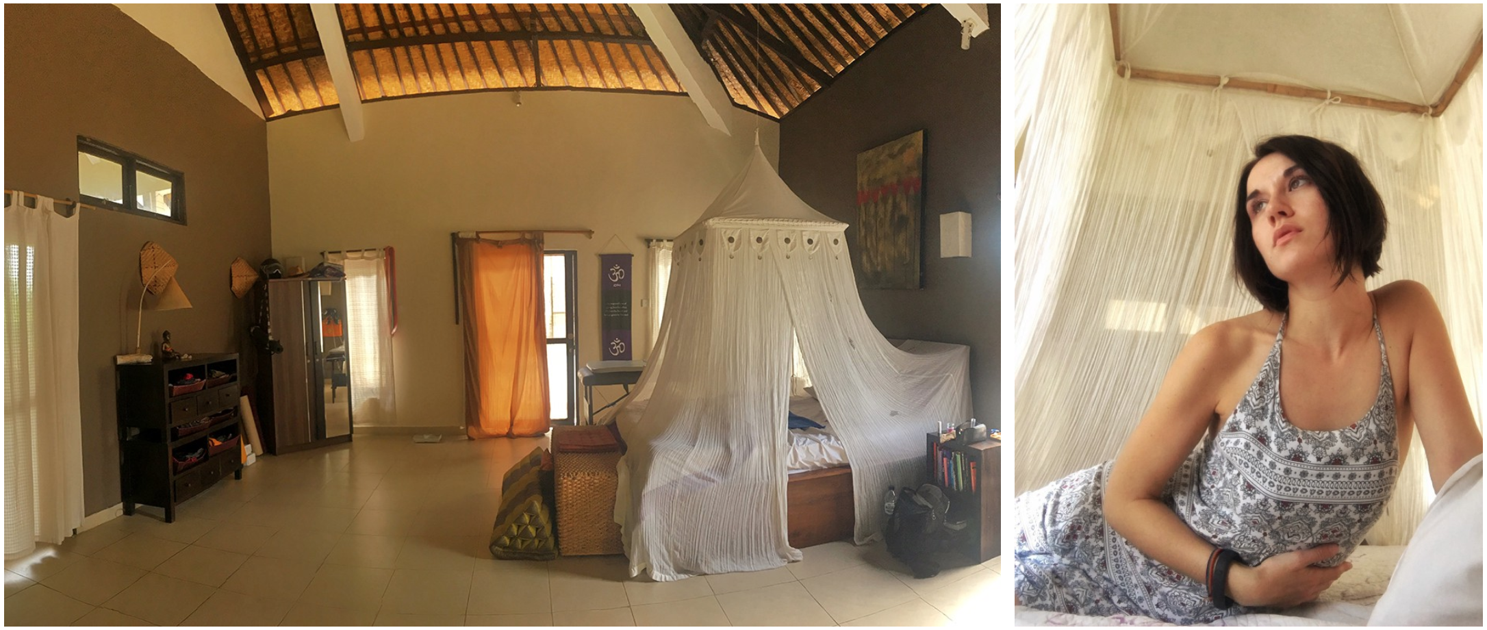Photos taken from my first rental room in Ubud, Bali. April 2016.