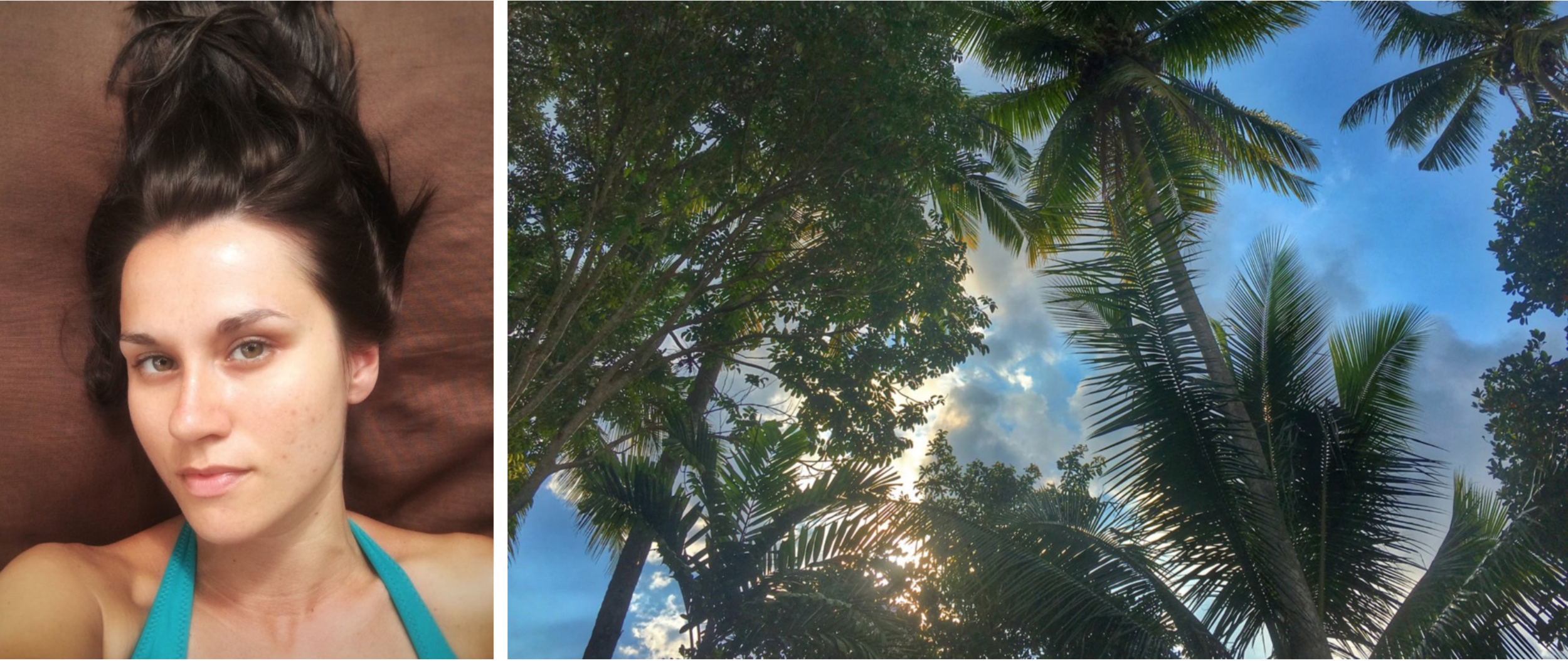 Selfie and sky, Ubud, Bali, 2016.