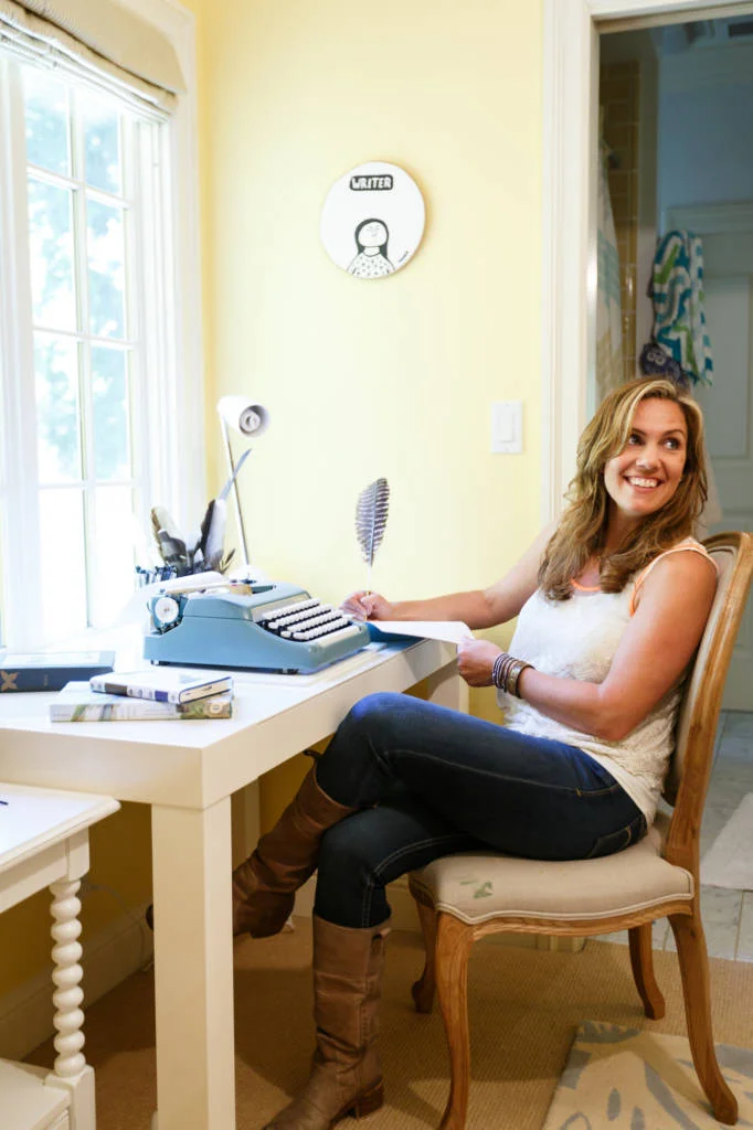 Allison Fragakis is a writer, personal poet, speaker on creativity, and facilitator of writing workshops in Marin County, CA. She is sporadically found around town clacking out personalized poems on her typewriter and talking to trees and butterflies for creative inspiration. She loves helping others re-connect and ignite their creative fire!
