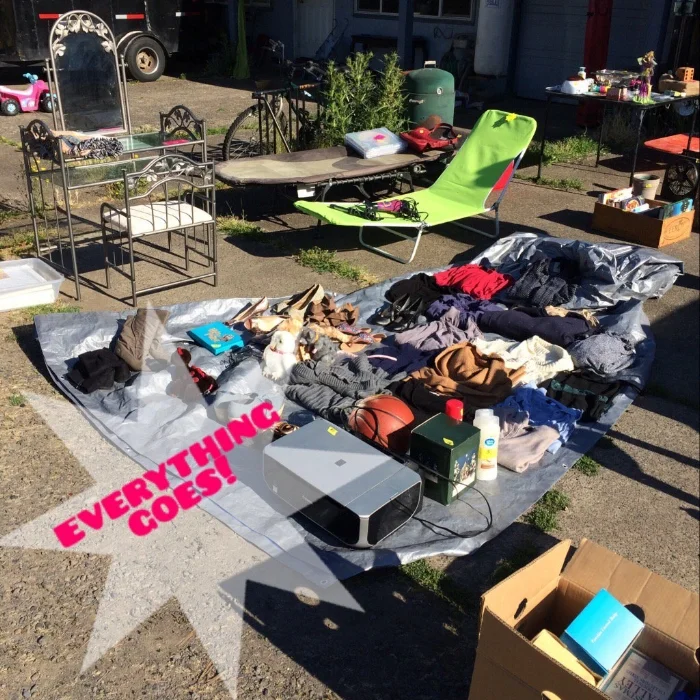 Garage sales are your friend when you need to unload a lot of stuff!