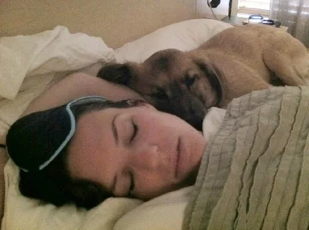 Morning snuggles are an important part of our routine.