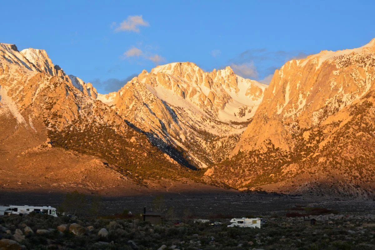 A beautiful BLM campground in the eastern sierras