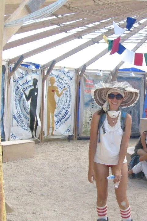 At Burning man pants are optional!