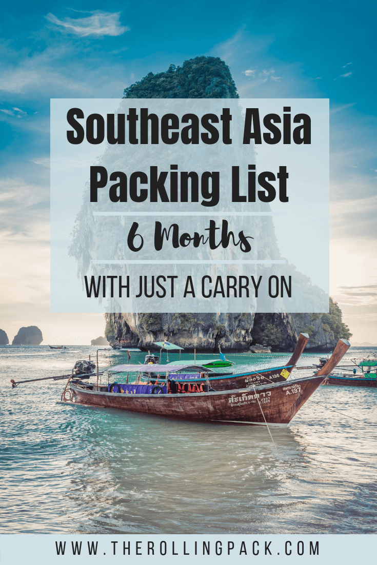 A packing list for a Southeast Asia backpacking trip. A Southeast Asia packing list for women and men. What to wear in Southeast Asia, and everything you want to bring with you on a Southeast Asia backpacking trip!