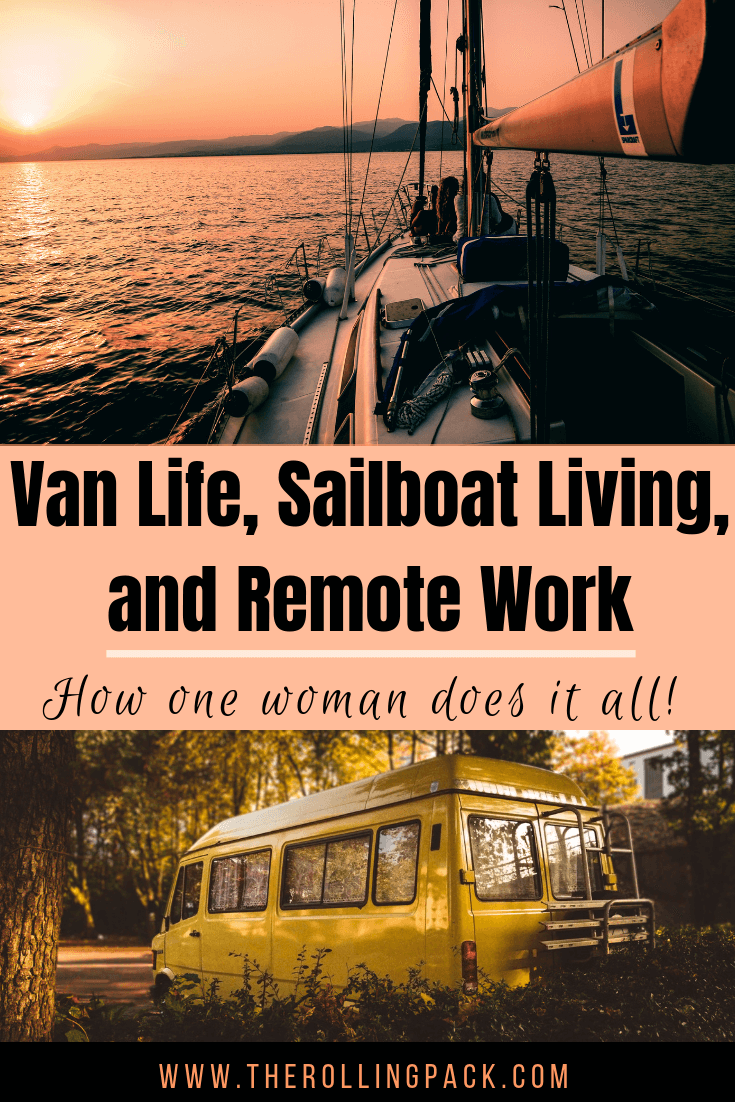 Remote work tips, vanlife ideas, and sailboat living advice from Kristin Hanes of The Wayward Home blog!