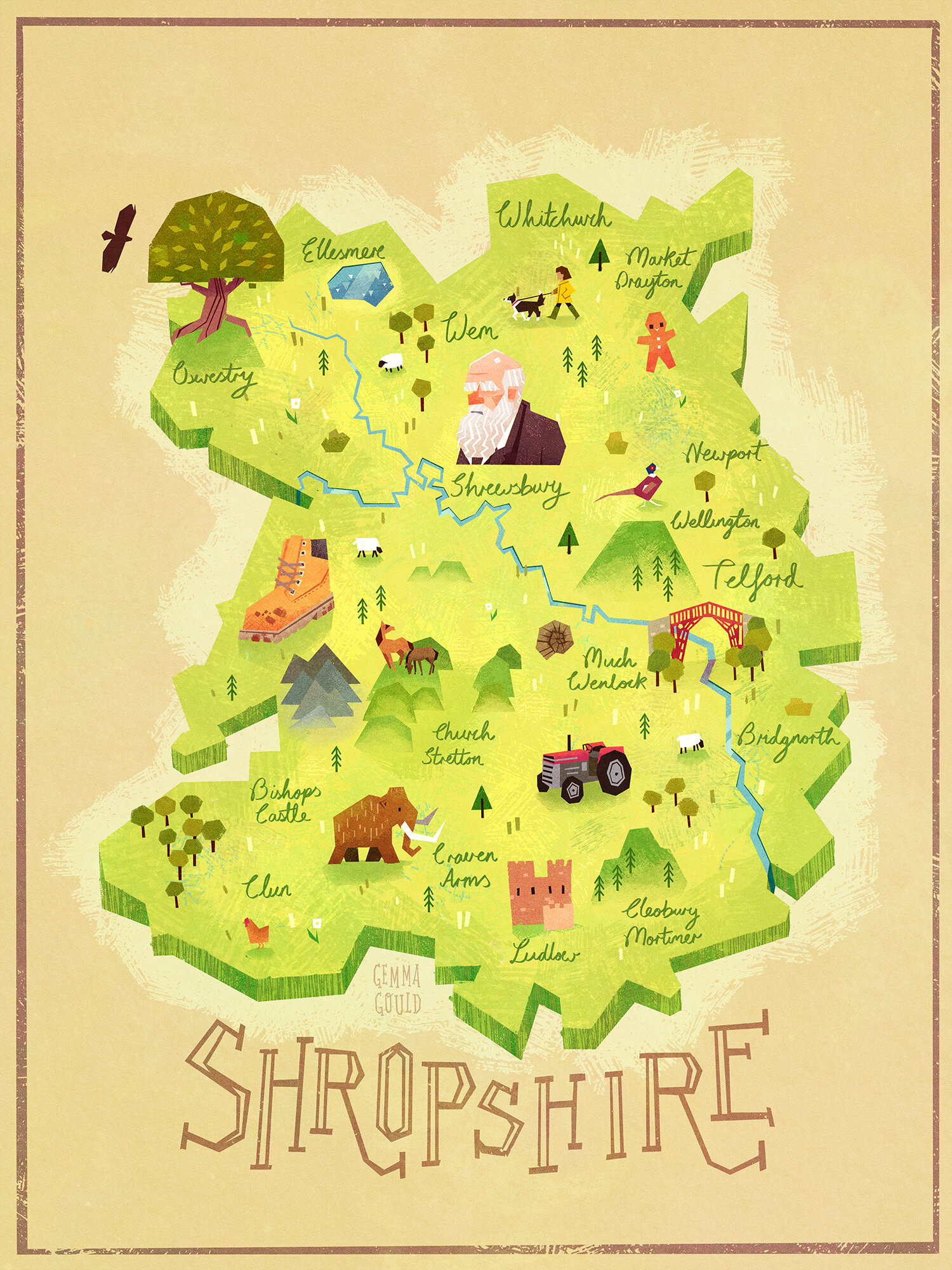 Shropshire Map