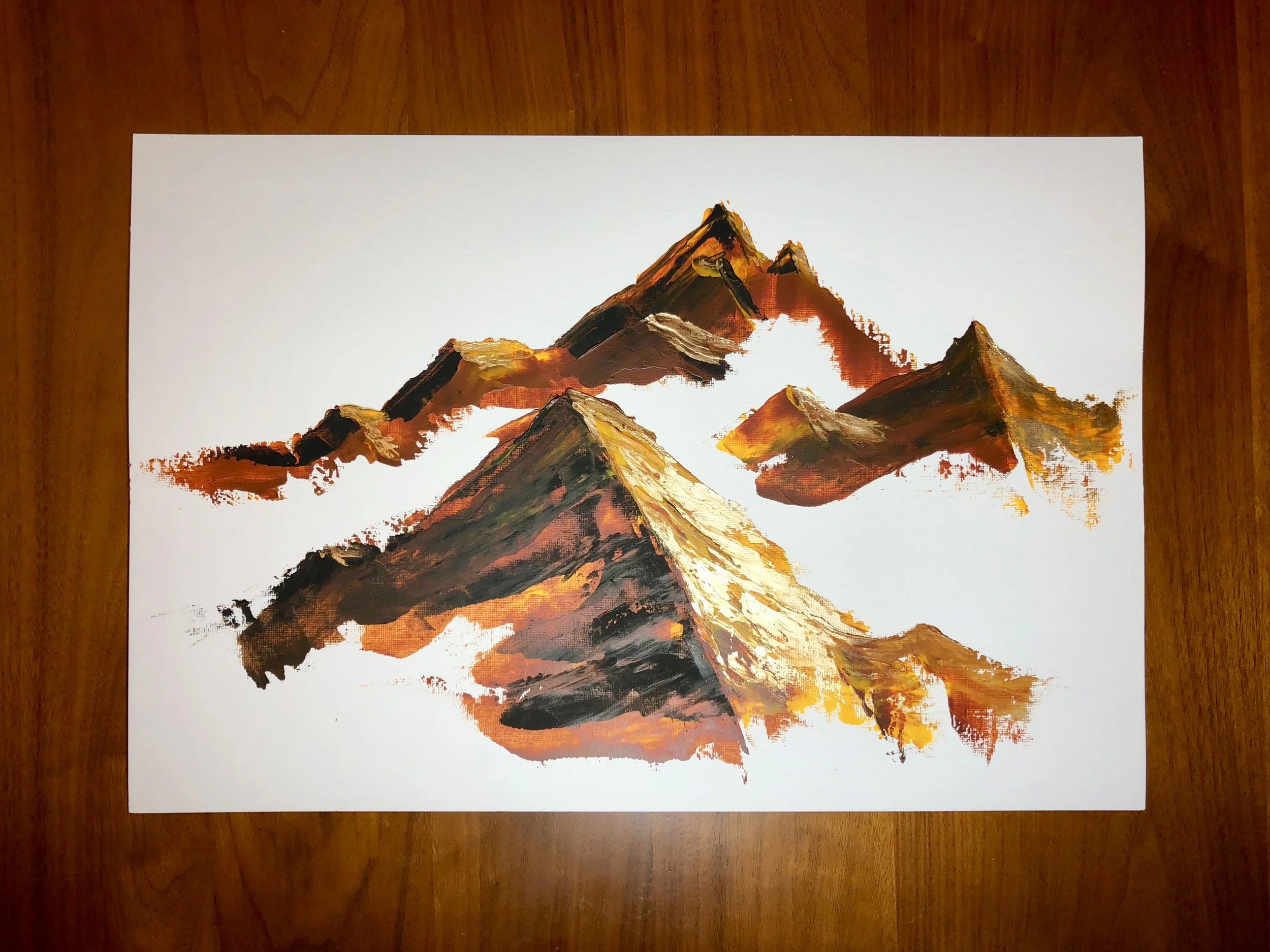 Golden Hour Mountain Range