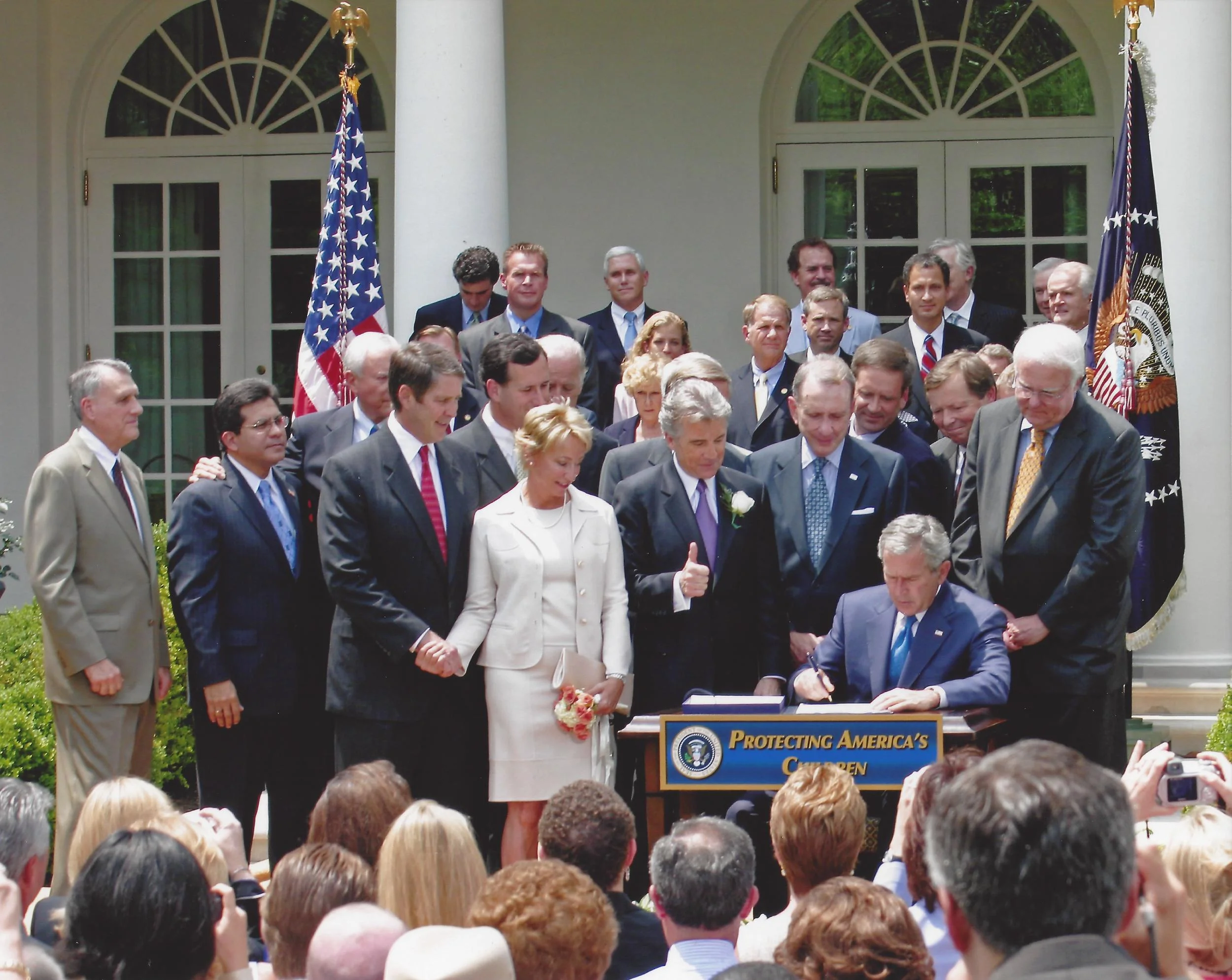 2006 07 27 Credit WH, Adam Walsh Act Bill Signing.jpg