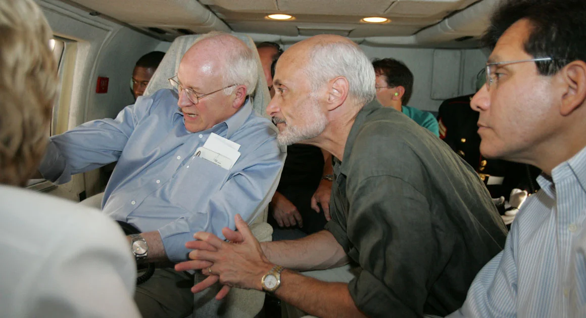 Cheney's Chertoff Gonzales 2 Sept 8, 2015 Hurricane Katrina.jpg