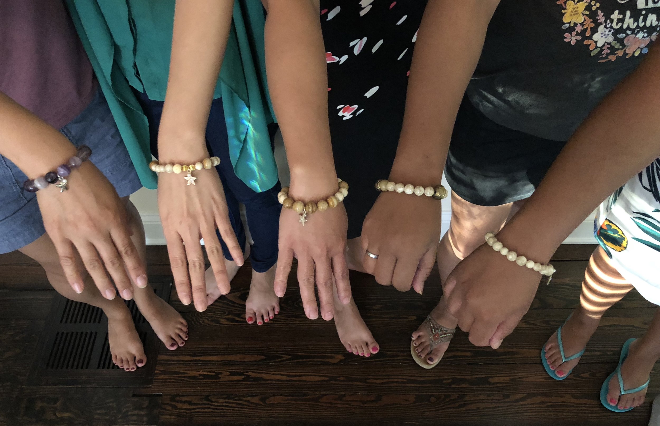Handmade bracelets made by our founder Martha Lee gifted to the APAWLI Class of 2018 for this reunion. Read more about the story of the star fish here!