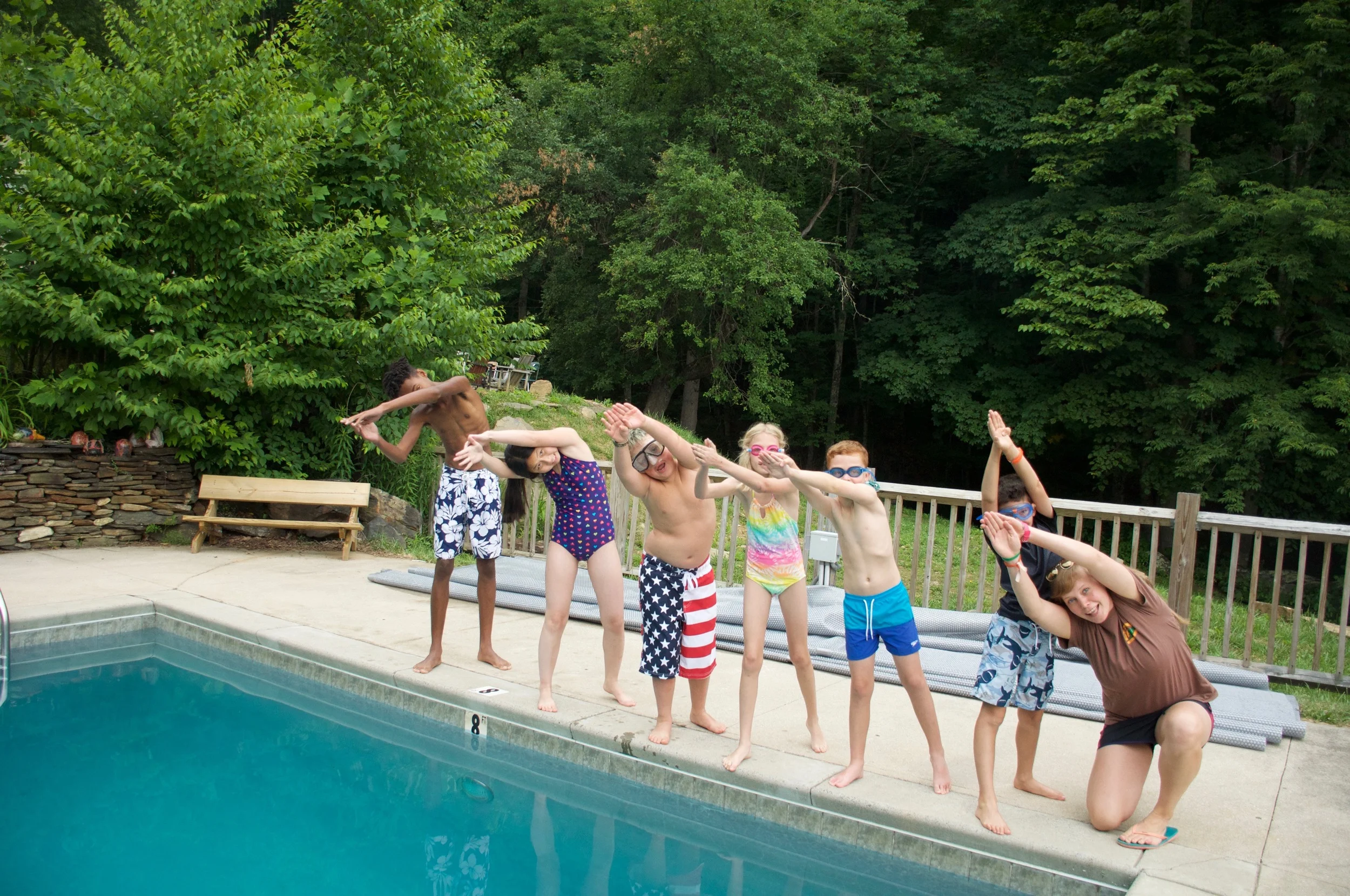 Iwona's swim lesson!