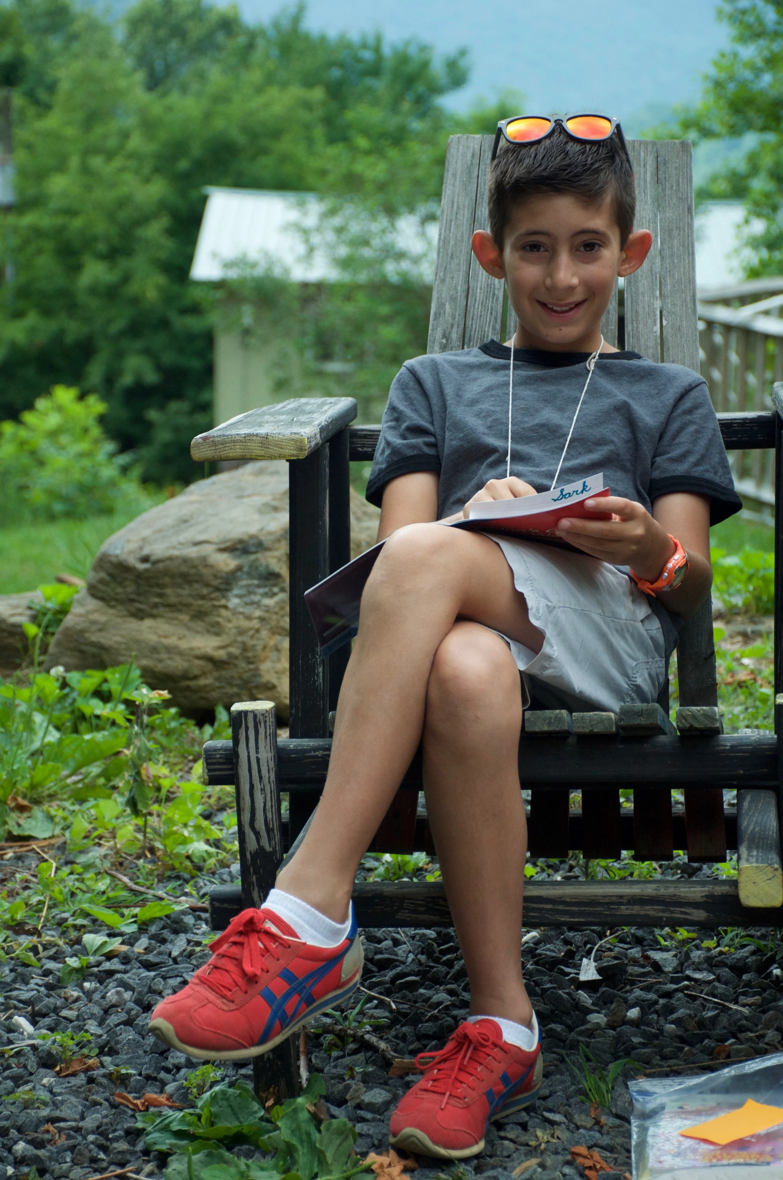 S. enjoying reading time!