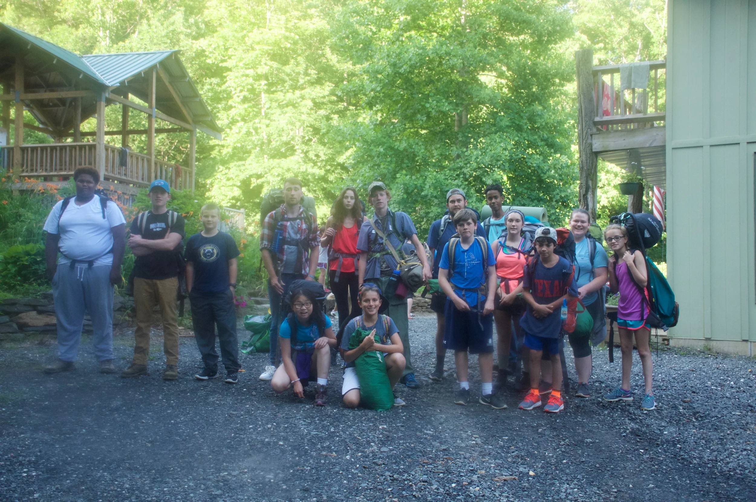 Seniors off on the overnight camping trip!