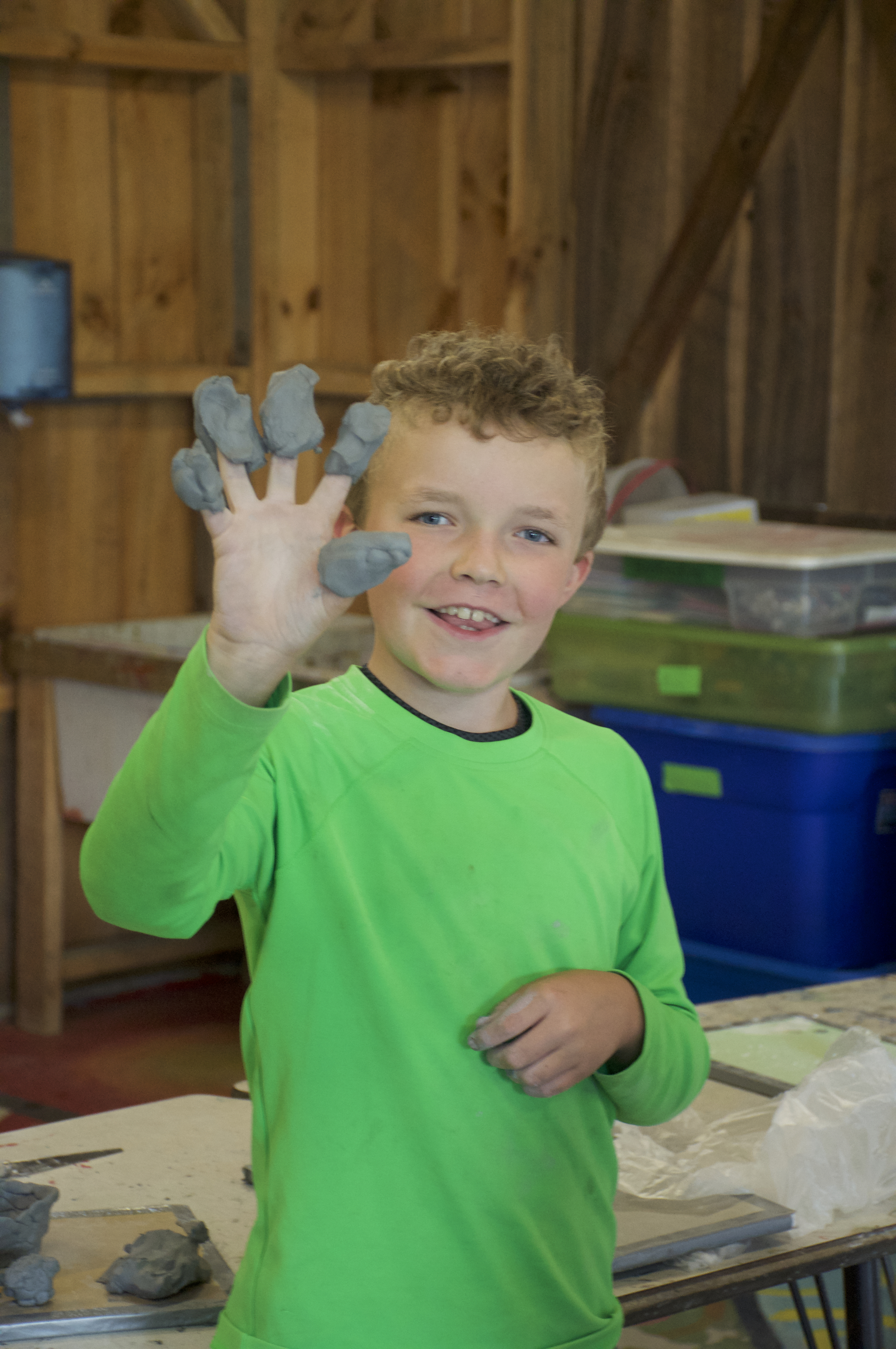 Fun with clay. 