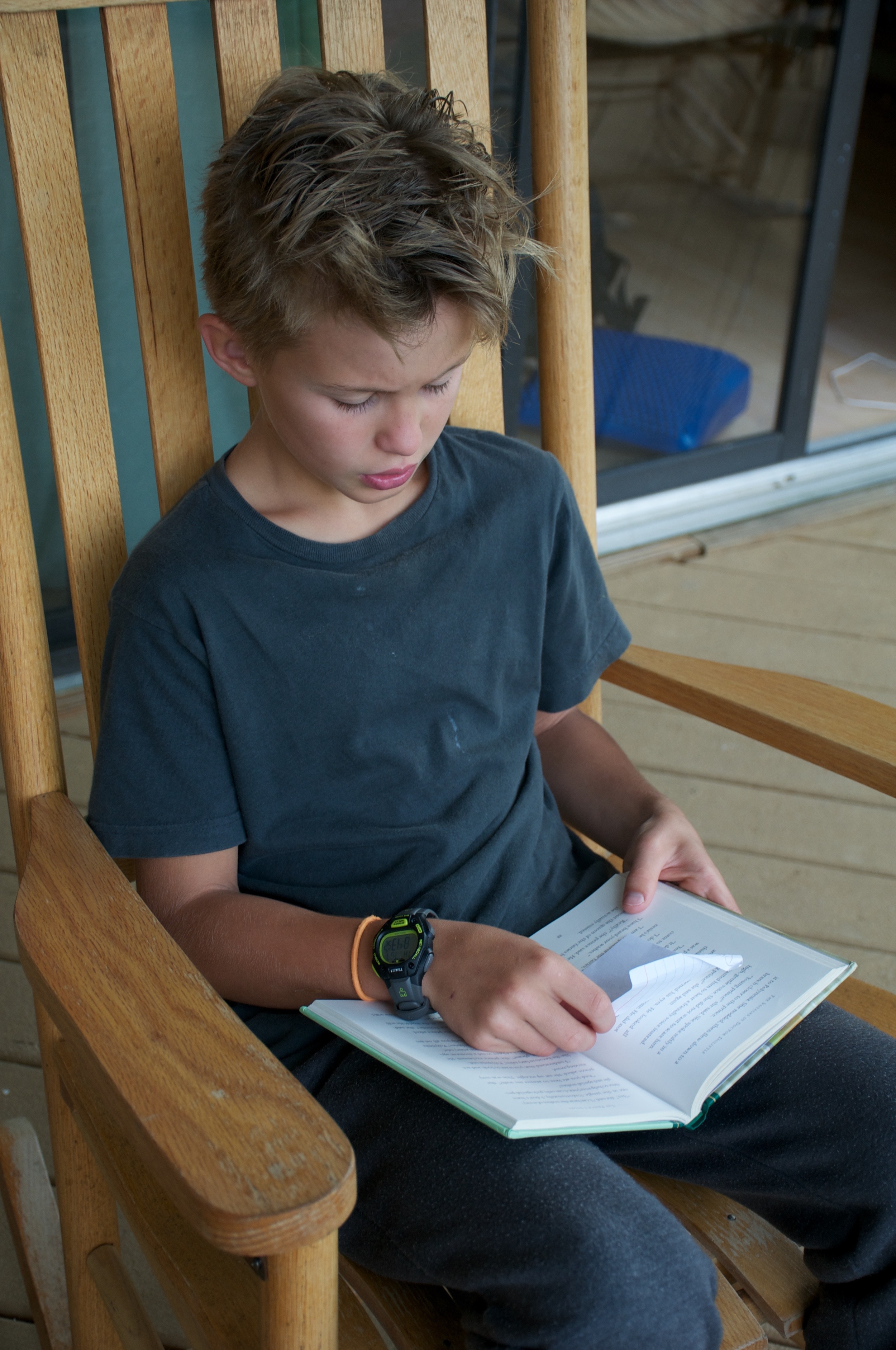 Reading in the rocker