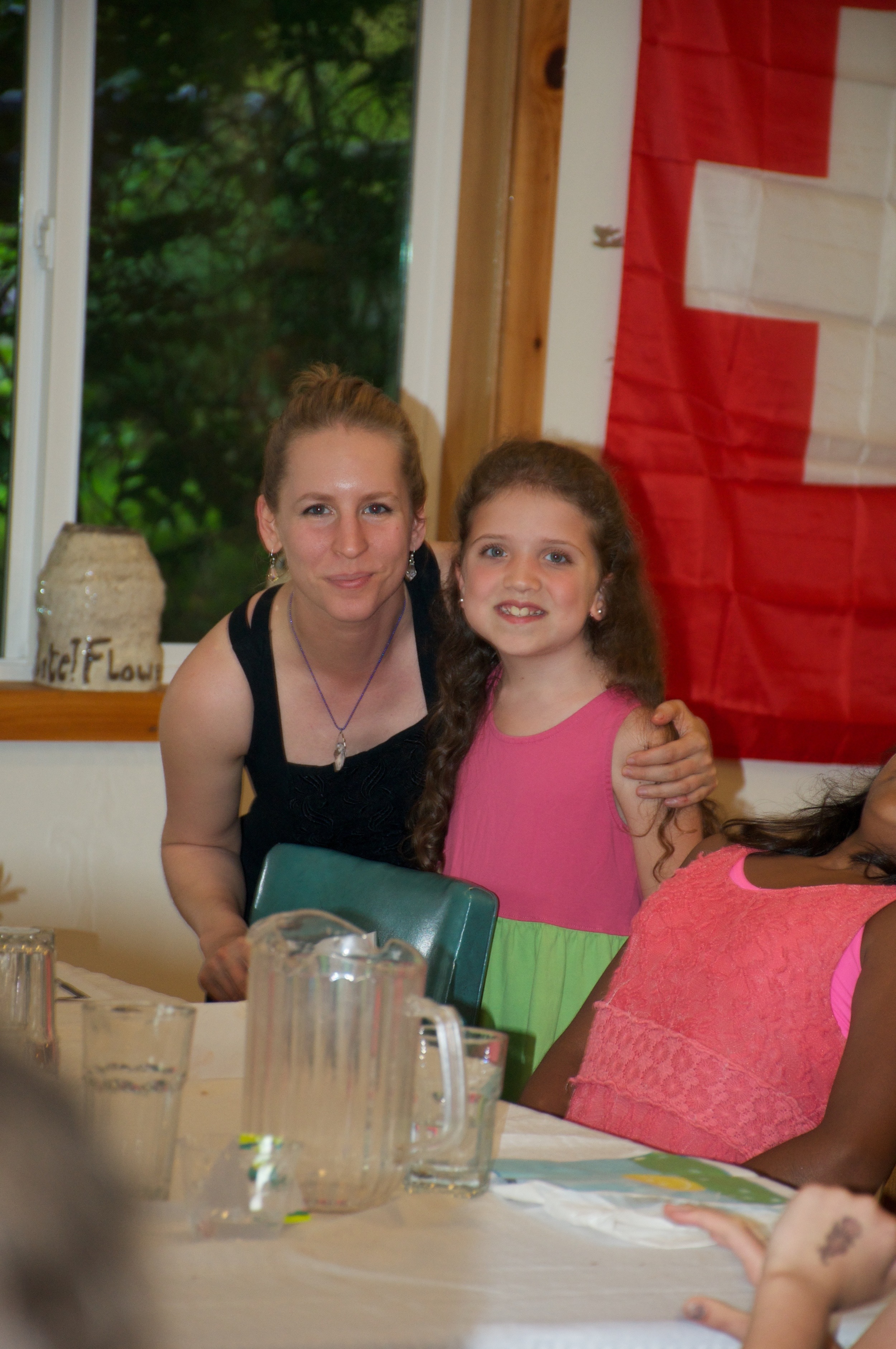 L. and her art teacher!