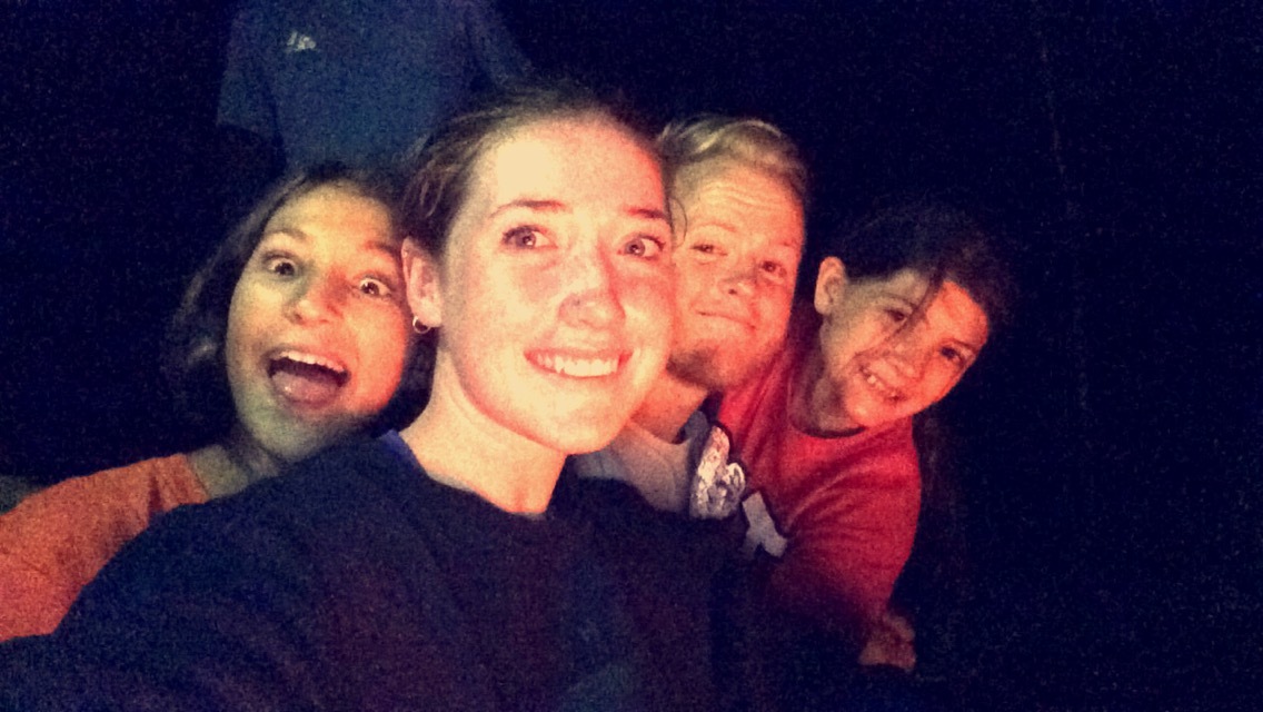 Goofing around with the counselors!