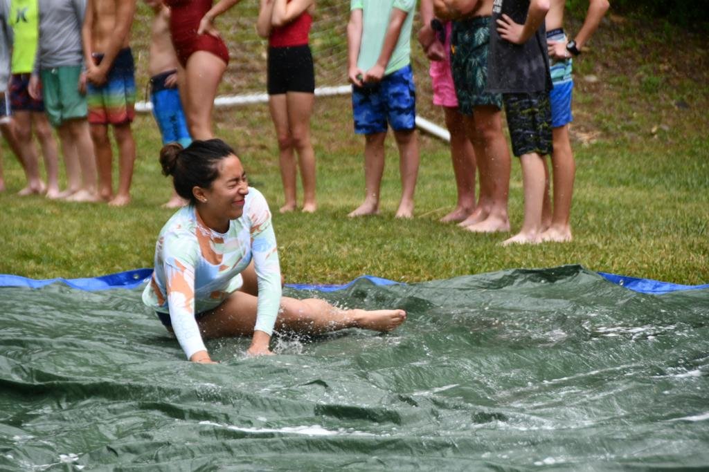 Karen on the CSC Slip-n-Slide