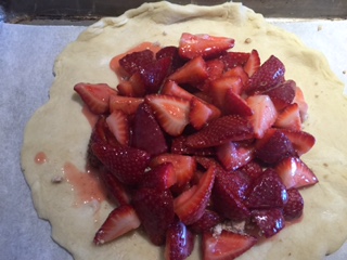 Berries in center on top of streusel